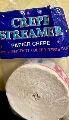 Happy Birthday Crepe Streamer **100** Foot Roll Birthday Party  Decorations - Image 1 of 4