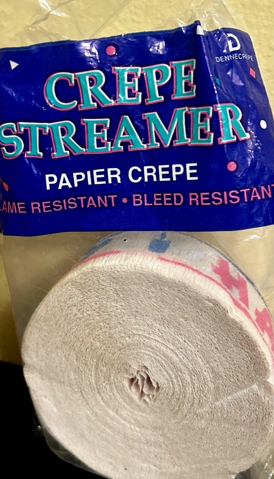 Happy Birthday Crepe Streamer **100** Foot Roll Birthday Party  Decorations - Image 1 of 4