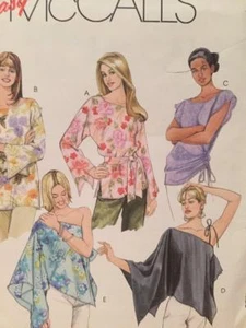 McCalls Sewing Pattern 4516 Ladies Misses Tops Size 16-22 L-XL Uncut - Picture 1 of 3