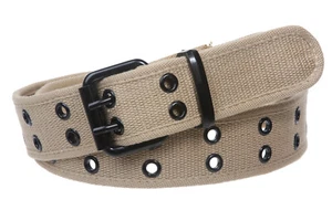 Double Hole Grommets Canvas Web Belt - Picture 1 of 32
