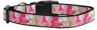 Pink Camo Premium Ribbon Pet Dog Collar OR Lead  NEW! FAST SHIPPING! Camouflage