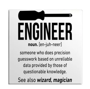 Engineer Definition Wizart Quote Refrigerator Kitchen Fridge Door Magnet gift - Picture 1 of 2