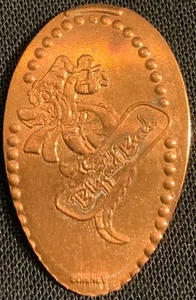 RETIRED! ICE GATOR SNOWBOARDING - ‘BLIZZARD BEACH’ DISNEY WORLD WDW ZINC PENNY - Picture 1 of 2