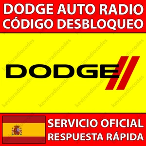 ✅DODGE RADIO CODIGO DESBLOQUEO CALIBER CHALLENGER CHARGER DURANGO NITRO RAM✅ - Imagen 1 de 12