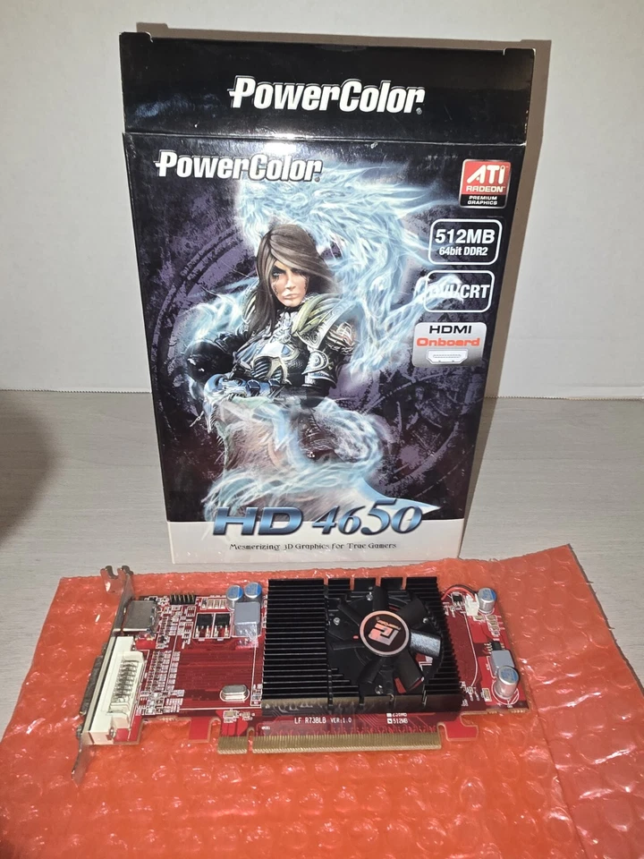 PowerColor HD 4650 512MB 64bit DDR2 Low-Profile Graphics Card - Image 1 of 1
