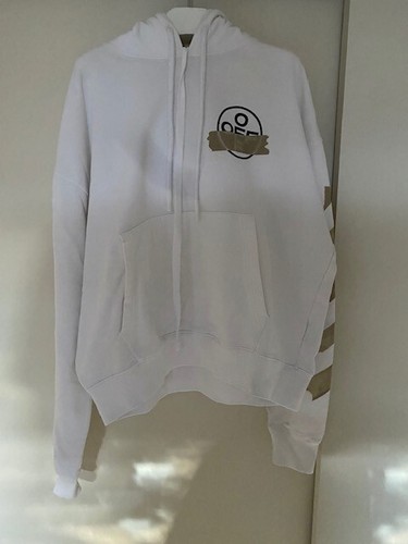 OFF White Felpa con Cappuccio Taglia XL Colore Bianco (OFF White)