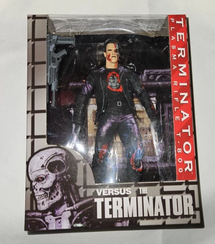 NECA Terminator Plasma Rifle T-800 Action Figure Complete Authentic Video Game Cover