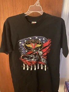 Victory Motorcycles Heavy Cotton Black T-Shirt - Size M - Bild 1 von 5