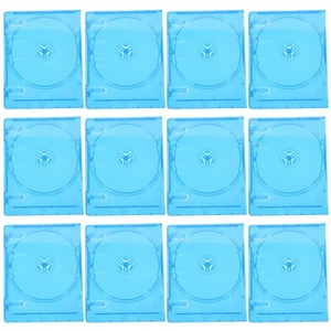 12 Pcs CD-Hülle Reisen CD-Hüllen Aus Kunststoff DVD-Aufbewahrungsbox - Afbeelding 1 van 12