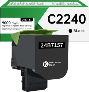 24B7157 Schwarzer Toner mit hoher Kapazität für Lexmark C2240 XC2235 Laserdrucker 1er-Pack - Bild 1 von 4
