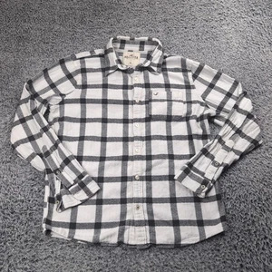 Hollister Shirt Men Extra Large Flannel Plaid Preppy Long Sleeve Skater Casual - Picture 1 of 6