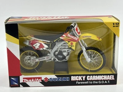 New-Ray 1:12 Makita Suzuki RM-Z450 RC4 Die-Cast Dirt Bike - Image 1 of 4