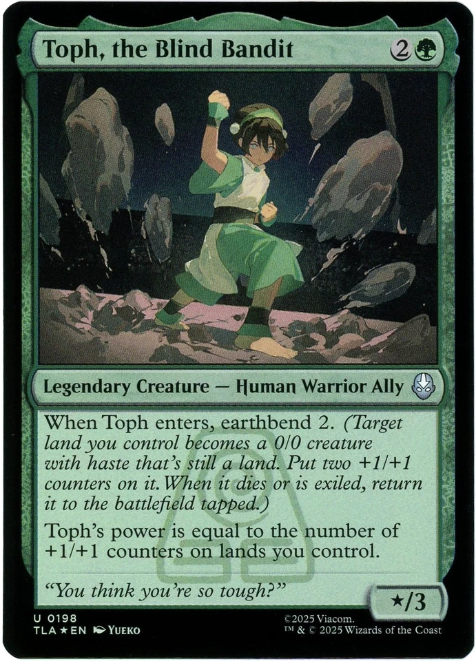Toph, the Blind Bandit (Foil) 0198 - Avatar: The Last Airbender TLA - MTG - NM/M - Image 1 of 1