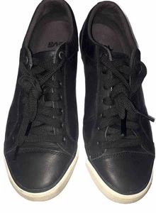 Teva Casual Black Leather Look Sneakers SZ M7.5,W9.5 - Picture 1 of 14