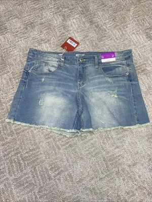 Pantalones Cortos Mossimo Para Mujer Talla 17 Tiro Bajo Midi Azul Denim Medidas W38 Entrepierna 4 Nuevos con Etiquetas Foto 1 de 4