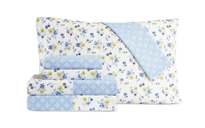 Sanders Turnstyle 6-Pc. Sheet Set, Full - Blue Floral - Picture 1 of 3