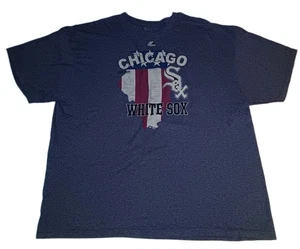 Camicia grafica Majestic MLB Chicago White Sox manica corta uomo taglia 2XL antracite - Foto 1 di 6
