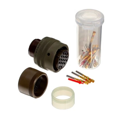 Amphenol MS3126E14-18S Circular MIL Spec Socket Plug Connector with Contacts Pin - Image 1 of 4