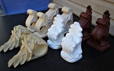 Aplique para cortinas de pared ménsulas barra de cortina porta botines Foto 1 de 2