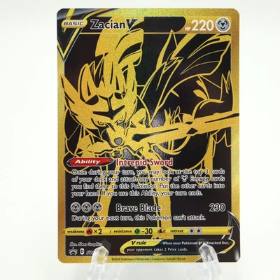 Zacian V Black Star Promo SWSH076 Sword & Shield Promos Pokemon TCG Card Mint/NM - Image 1 of 4