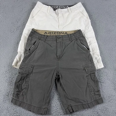 LOT OF 2 Arizona Shorts Mens 32 Cargo 12" Baggy Hiking Outdoor Casual Workwear - Image 1 of 4