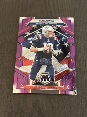 2023 Panini Mosaic National Pride No Huddle Purple Disco Prizm /50 261 MAC JONES - Image 1 of 2