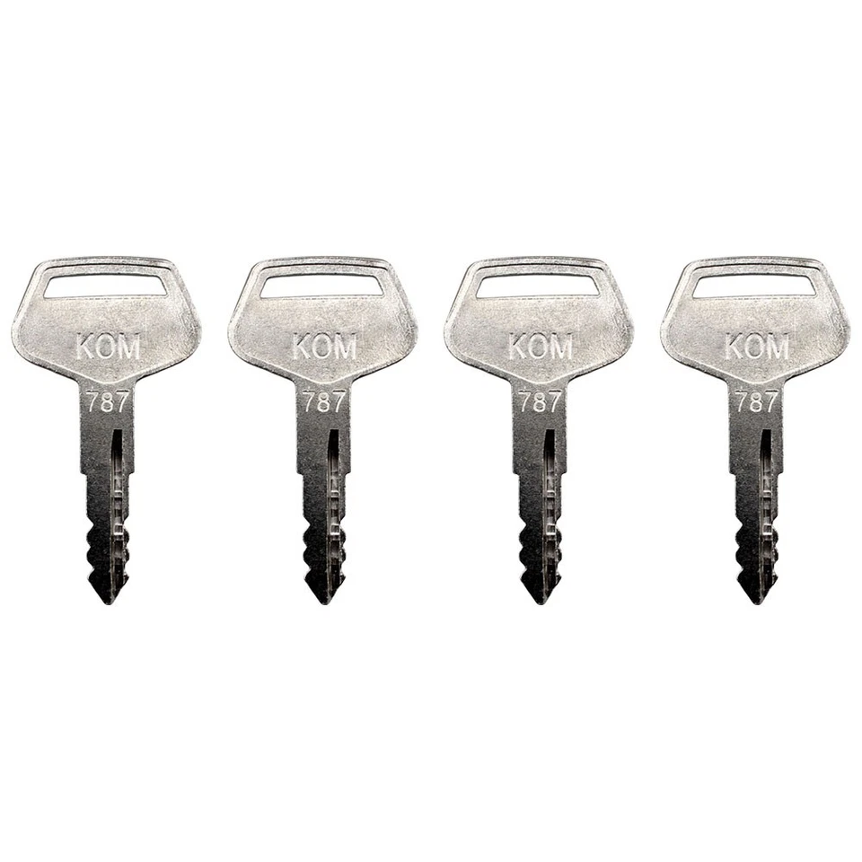 4pk Komatsu Heavy Equipment 787 Key Excavator Dozer Loader Backhoe Starter