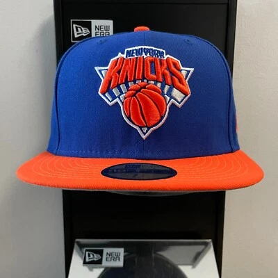 NBA - New York Knicks 59FIFTY Fitted New Era Cap - Blue & Orange - Image 1 of 4