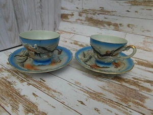 Betsons Stunning Handpainted Cups And Saucers. - Picture 1 of 8