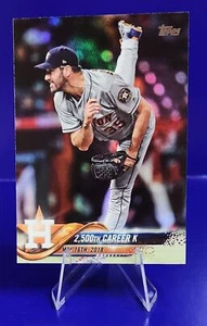 Justin Verlander 2018 Topps Update #US89 Houston Astros Rainbow Foil - Picture 1 of 2
