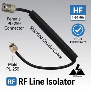 RF CHOKE FILTRO BLOCCO RF IN CAVO COASSIALE E FERRITE PER DIPOLO END FED WINDOM - Zdjęcie 1 z 1