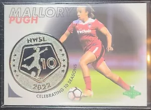 MALLORY PUGH 2022 PARKSIDE NWSL PARAMOUNT COIN INSERT SP WASHINGTON SPIRIT #CR27 - Picture 1 of 2