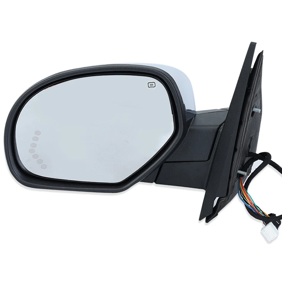 Espejo retrovisor lateral cromado LH para Chevrolet GMC Tahoe Suburban Yukon XL 1500 2500 07-14 Foto 1 de 4