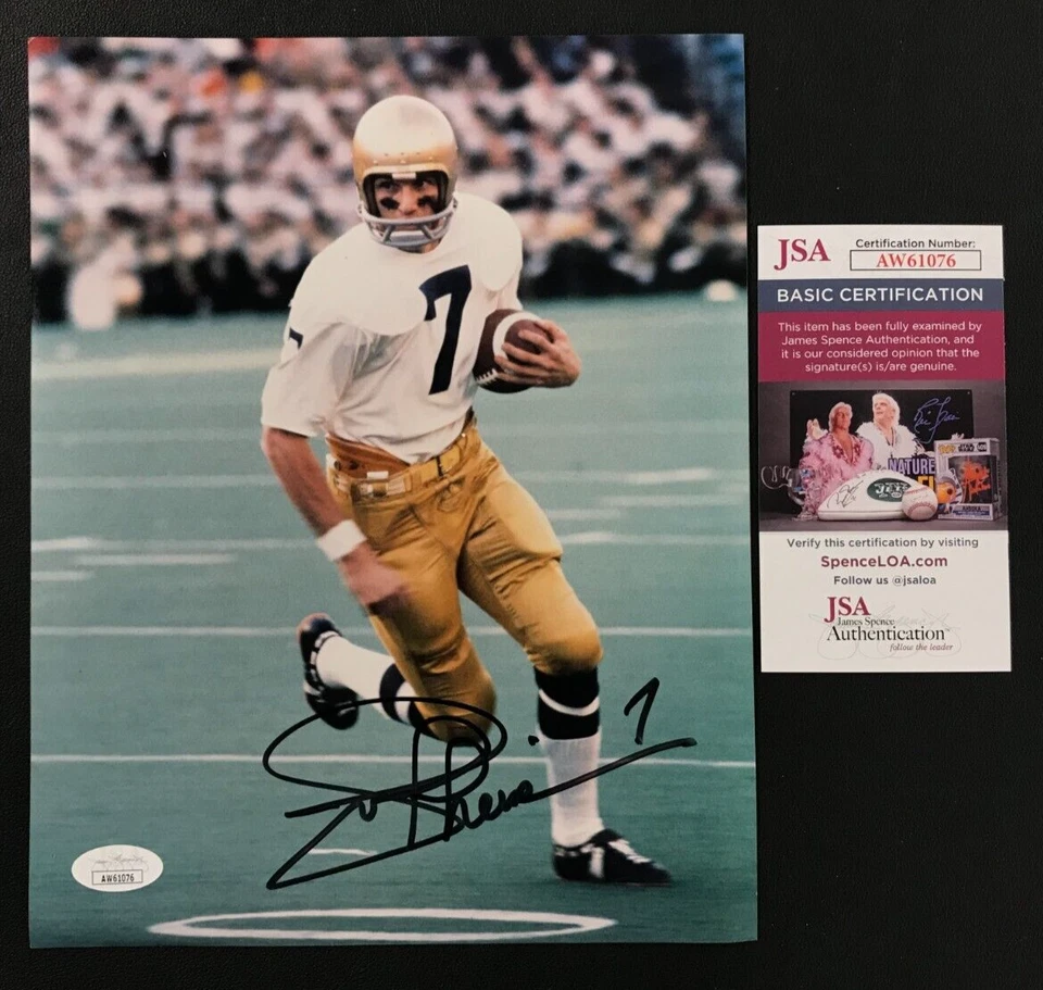 Joe Theismann Signed 8x10 Photograph JSA w/COA #7 NFL Notre Dame/Redskins CHOF! - Image 1 of 4