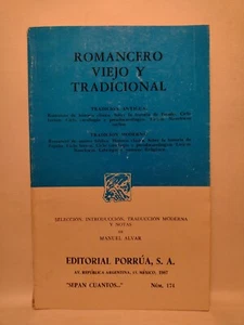 Sepan Cuantos 174: Romancero Viejo Y Tradicional, Manuel Alvar -1987 -PB  - Picture 1 of 16