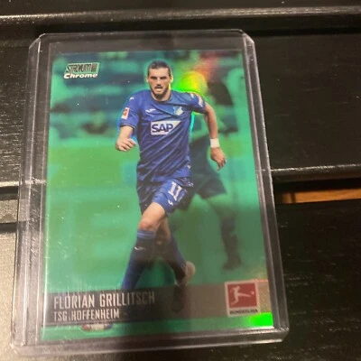 2020-21 Topps Stadium Club Florian Grillitsch Green Refractor Card /99 - Image 1 of 2