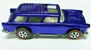 VINTAGE 1969 HOT WHEELS REDLINE CLASSIC NOMAD (RESTORED) U.S. PURPLE, WHITE INT. - Picture 1 of 12