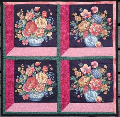 Magnifique carré de Patchwork Nappe 71 cm x 71 cm fait main - Photo 1/4