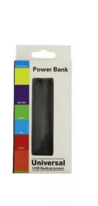 UNIVERSAL POWER BANK CHARGER BLACK NEW BOXED FREE P&P - Picture 1 of 2
