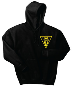 NJSP New Jersey State Police Triangle Logo Morale Hoodie Hooded Sweatshirt