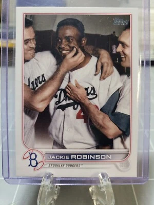 2022 Topps Update Jackie Robinson #US42 Image Variation Short Print SP Dodgers - Image 1 of 2
