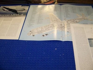 NIMROD MRA.4 "NEAR FIRST FLIGHT.." 2-PAGE CUTAWAY/WEAPONS/3-VIEWS/SPECS (890KK) - Picture 1 of 5