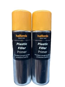 KUNSTSTOFFFÜLLER GRUNDIERUNG AEROSOL SPRAY 300ML HALFORDS DOSEN X2 - Bild 1 von 3