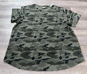 Old Navy Mens Soft Washed Tshirt Size 2Xl Green Camo Short Sleeve M7 - Picture 1 of 6