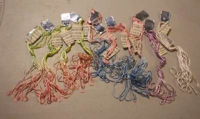 Varicor Filosel Variegated Embroidery Thread yarn 10 Skeins 4 meters ech vintage - Image 1 of 4