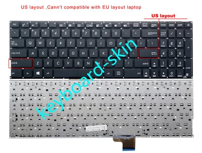 New for Asus ZenBook UX510 UX510U UX510UA UX510UW series Laptop Keyboard US - Image 1 of 4