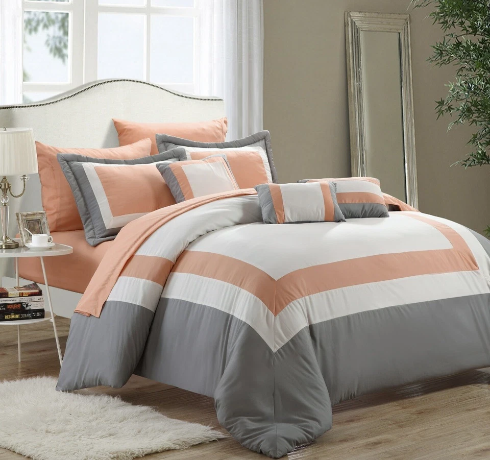 Indulge In Elegance With Chic Home’s 10 Piece Queen Comforter Set - Image 1 of 1