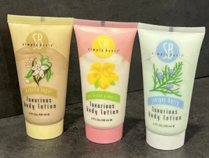 Simply Basic 3 Assorted Luxurious Body Lotion 2 oz Rare HTF - Picture 1 of 2