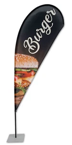 Burger BEACHFLAG Tropfen 240 *inkl. bedruckter Fahne u. Maststange* - Bild 1 von 13
