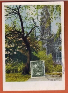 1947-Wien-Carte 1°jour-Vienne au Printemps-Hotel de ville-Allemagne-Réf.C.29 - Foto 1 di 2